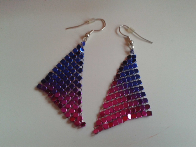 Lila/Pinke Ohrringe