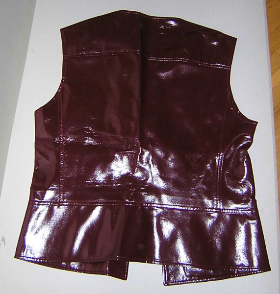 WESTE 60s 70er MOD Lack TOP vintage retro weinrot