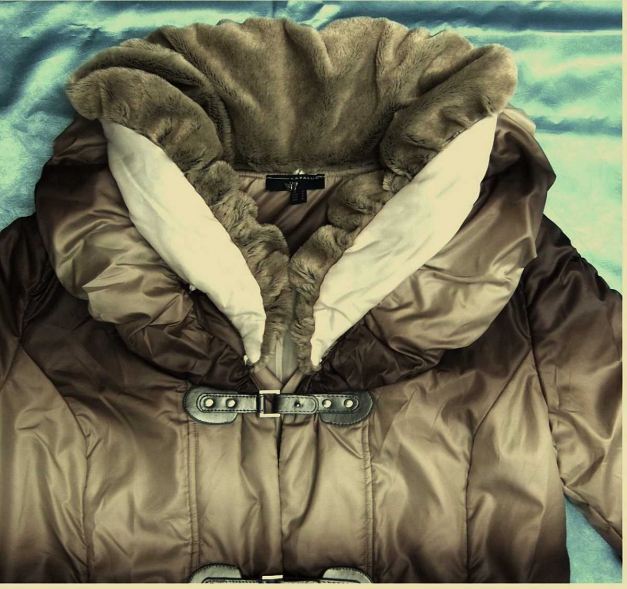 Kapalua - Mantel - Trenchcoat - Mit flauschigem Kragen - Gr. 44