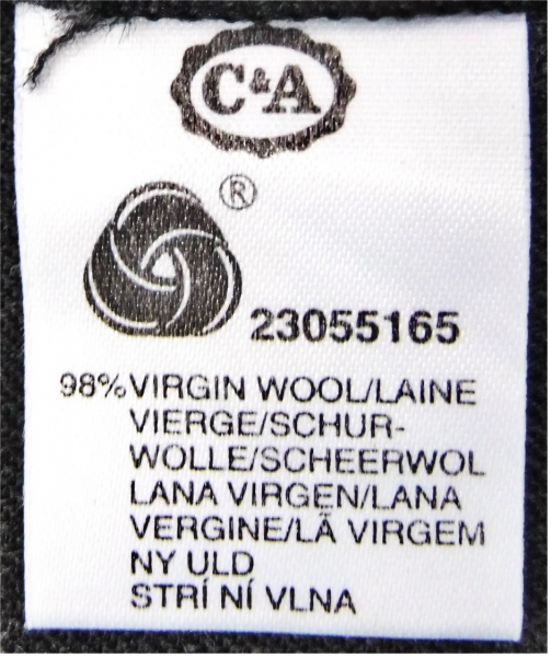 C&A - Steghose / Bundfalten-Hose - anthrazit / dunkelgrau - Größe 38