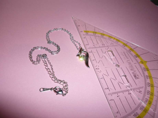Silberne Kette mit Swarovski Elements Anhänger