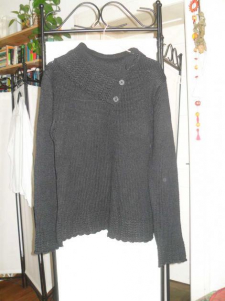 Vintage-Pullover mit schönem Kragen