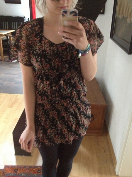 Tunika / Bluse Blumen 
