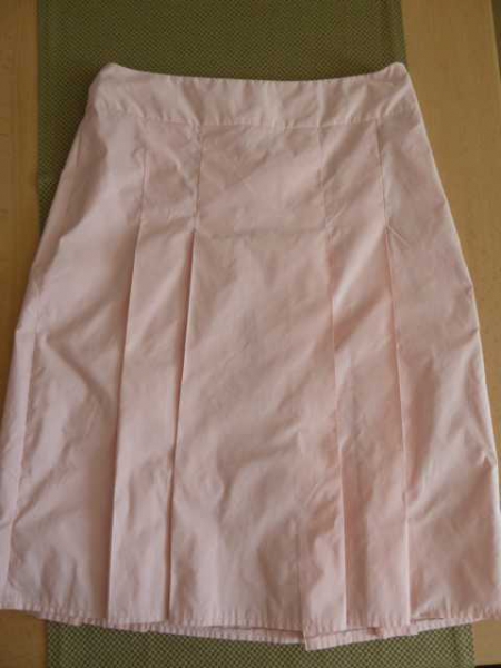 Faltenrock, rosa / pink, pastell, glitzer, Schimmer, Größe 34 / 36