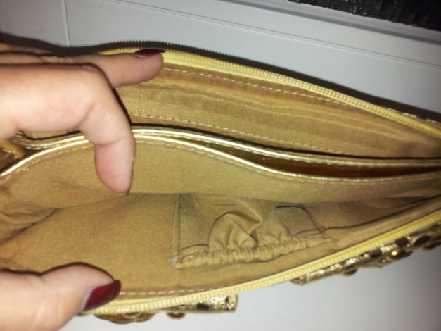 Gold Tasche Partytasche 
