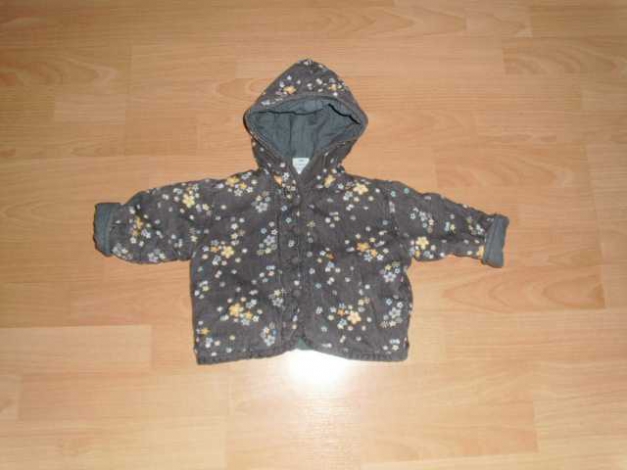 Jacke von M Trend, gefüttert, braun mit Motiv, Gr, 68