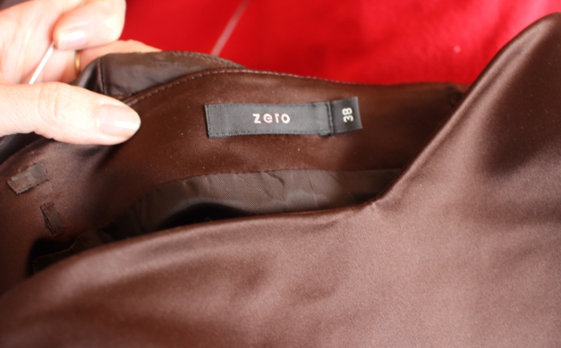 Abendkleid, Cocktailkleid, Abiball, braun, Gr 38/40, Zero