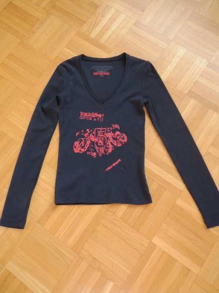 Shirt / Metro Cen/ schwarz/ Langarm/34/XS