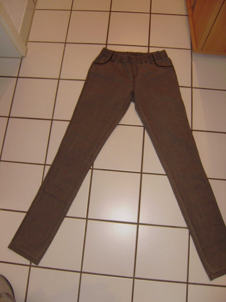 Leichte Jeggings Treggings grau/grün/oliv Gr. 36, NEU