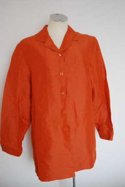 Leinen  Long  Bluse Tunika Oberteil Trendi