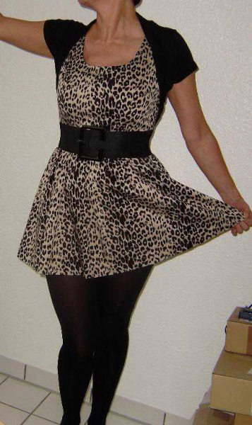 Mini Kleid im Leo Look von Twenty One Gr. M