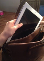 Braune Handtasche Echt Leder
