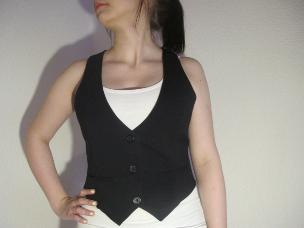 schwarze Weste von H&M