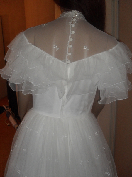 Brautkleid mit Reifrock weiss Gr36/38