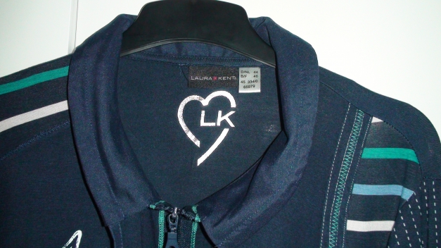 Zipper Sweatpulli mit  Kragen und Kordel  Gr. 44