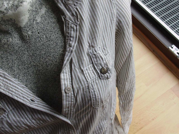 Esprit Kleid Bluse  Längsstreifen beigebraun XS S