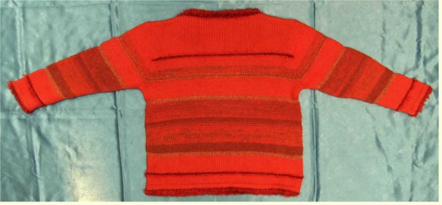 Strick-Pullover von olsen - rötlichorange Farbtöne - Größe 42