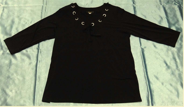 Keomi Lagenlook Slinky Tunika Langarm-Shirt - Gr. B1 ( 44/46 ) - rabenschwarz