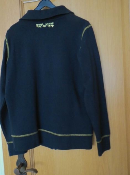 Trainingsjacke,schwarz, mit Reißverschluss