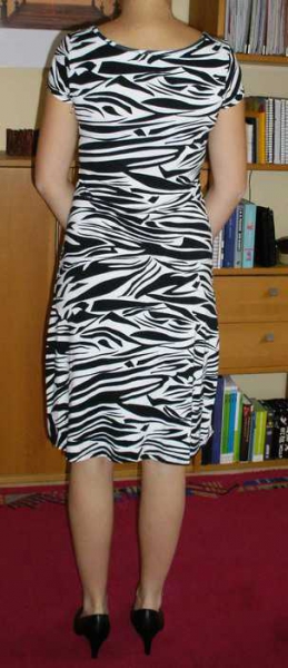 Zebra Muster Sommerkleid von Amisu schwarz-weiß Gr.38/M