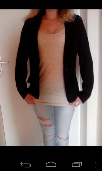 Schwarzer Blazer