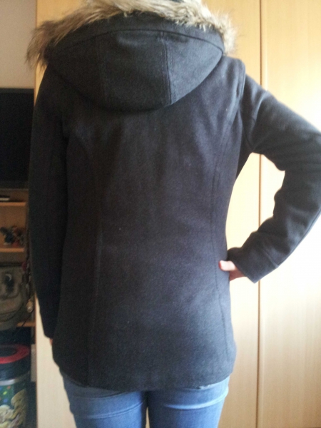 H&M   Mantel / Dufflecoat mit Kapuze Gr.38