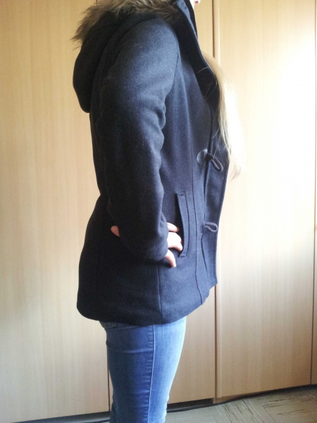 H&M   Mantel / Dufflecoat mit Kapuze Gr.38