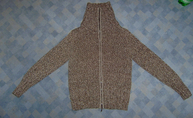 Warme Strickjacke Cardigan braun meliert Gr. 38 von Street One