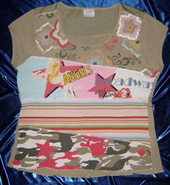 T-Shirt von Next, bunt, retro, Gr. 42