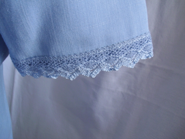 Damenbluse blau Größe M