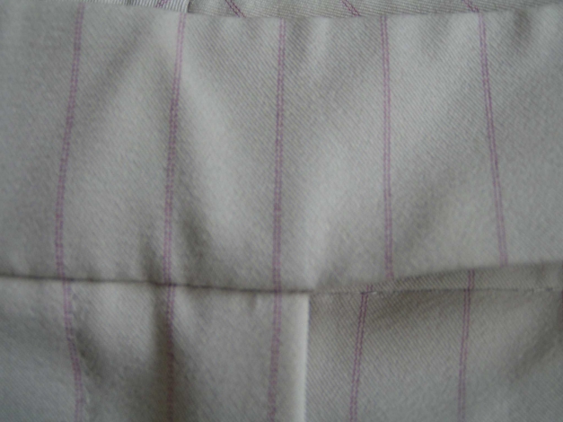 chice Stoffhose Zero Nadelstreifenhose Stretch Hose 40 Beige Neu
