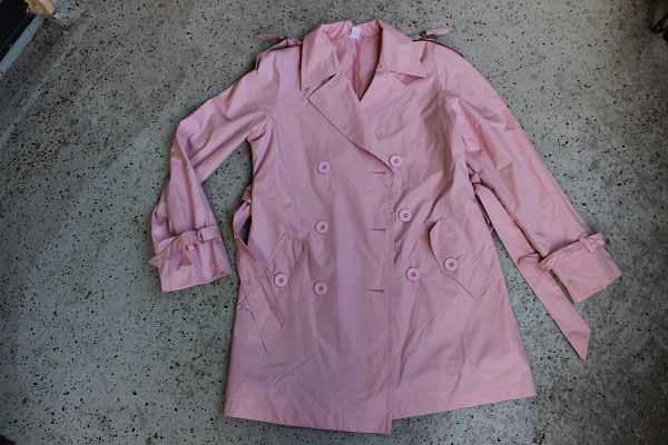 Trenchcoat - regendicht rosa pink, gefüttert