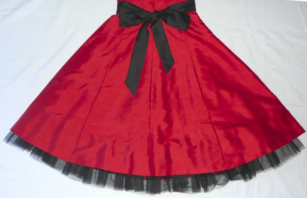 Oasis Bandeau Cocktail Party Kleid 34 XS - S rot Weihnachten Silvester