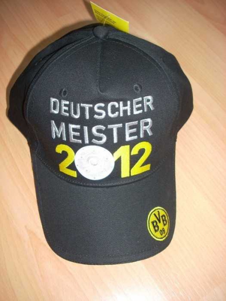 BVB 09, Borussia Dortmund Kappe, Cap, Deutscher Meister 2012