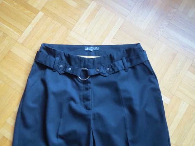 Stoffhose,Palazzo-Form,schwarz