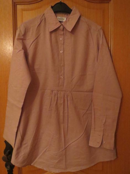 Longbluse, flieder, neu