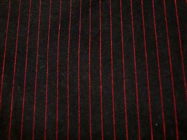 Blusenkleid schwarz / rote Nadelstreifen *Gothic* *Pinstripe* *Business* *Military*