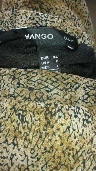 Rock mit Animalprint Mango XS 34