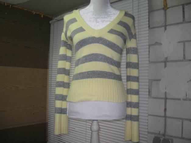 *** Kapuzenpullover ~ Gestreift ~ Silber ***