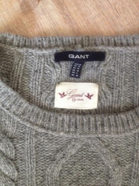 Grauer Longpullover von Gant