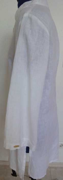 Weiße Kimono-Leinenbluse Gr. M von taubert