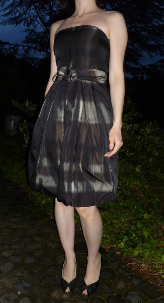 Zara Cocktailkleid Bandeau Kleid XS = 34 sehr edel