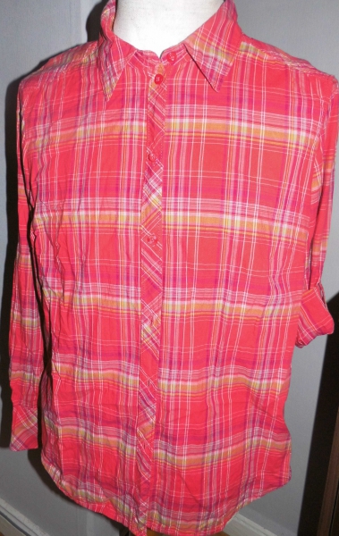 Crinkle Bluse Gr. 46 mit verstellbaren Ärmeln - ESPRIT