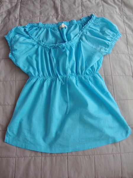 Sommerbluse blau