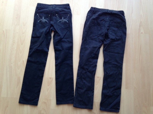 Strech Hose, Benetton Gr 140 , Jeans ,  Nadelstreifen