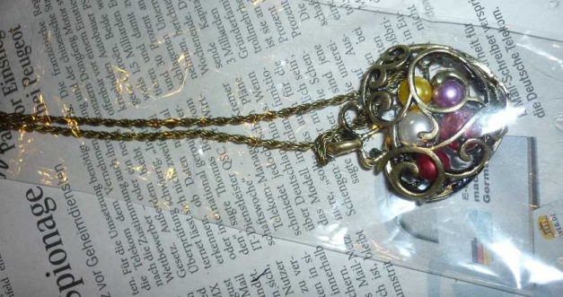 Herz-Kette mit Kugeln