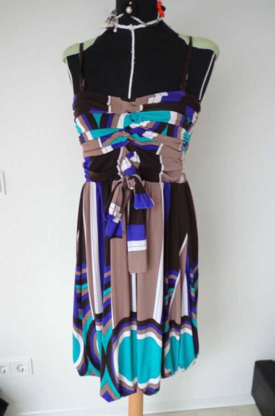 Tunika Ballonkleid Retro Schleifen