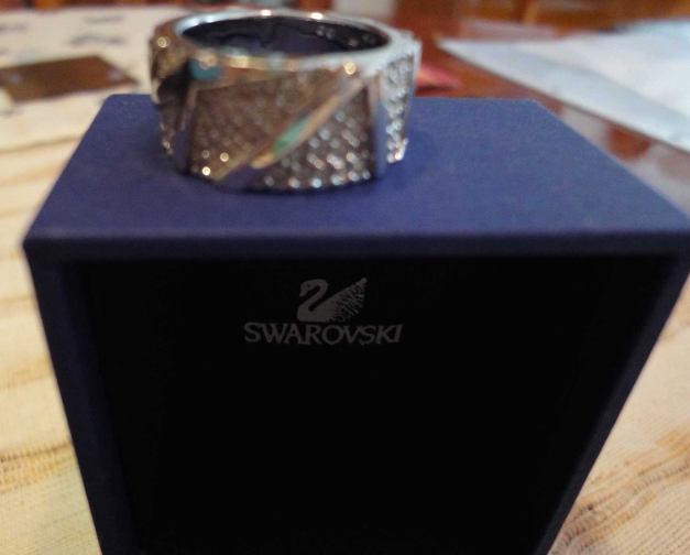 Funkelnder Swarovski Ring Gr. 55