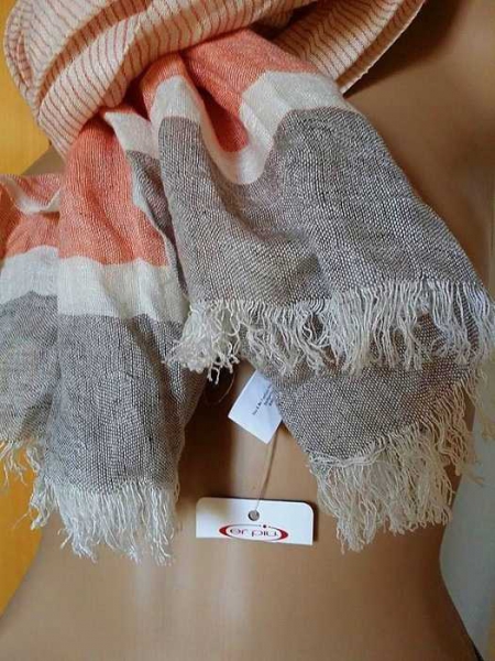 Wunderschöne XXL Schal aus Viskose / Leinen NEU