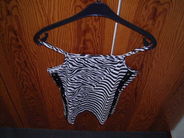 Trägertop Zebra  schwarz, weiß Gr.S NEU